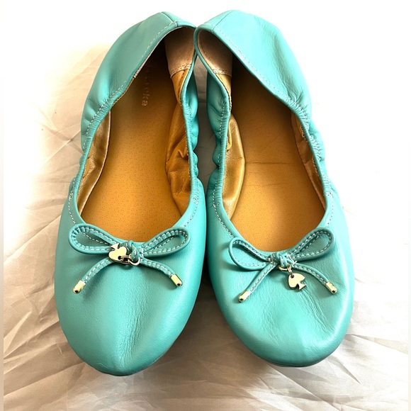 Eureka Turquoise Leather Ballet Flats size 9 - Picture 9 of 11